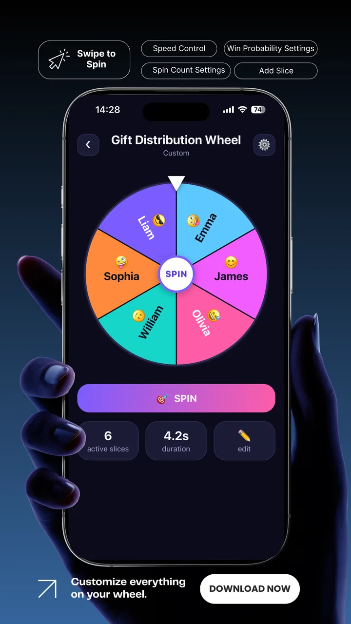 Spinify çark kütüphanesi