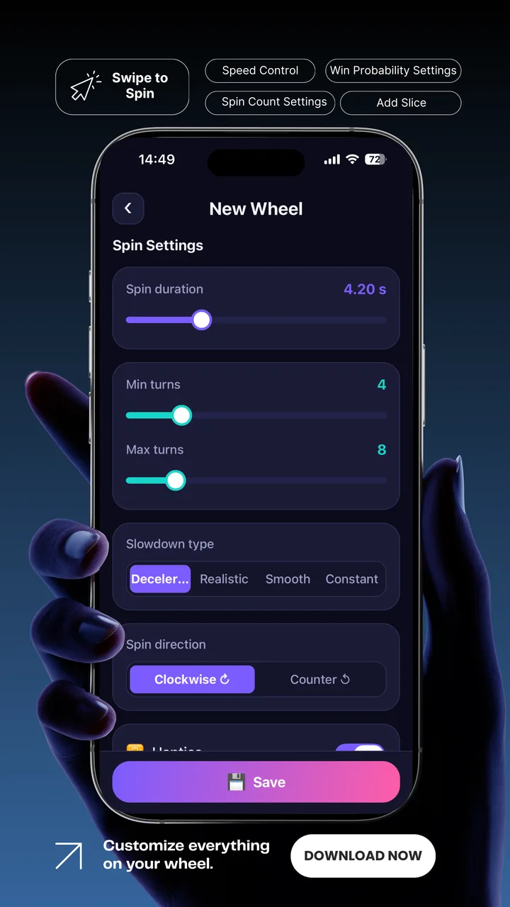 Spinify hazır çarklar