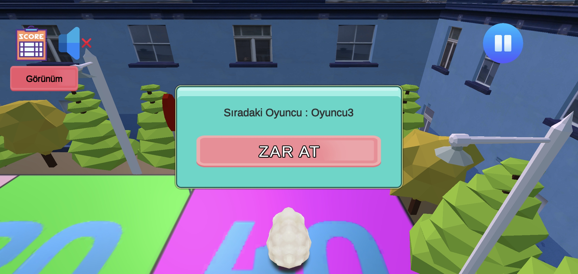 YerseYap zar atma ekranı